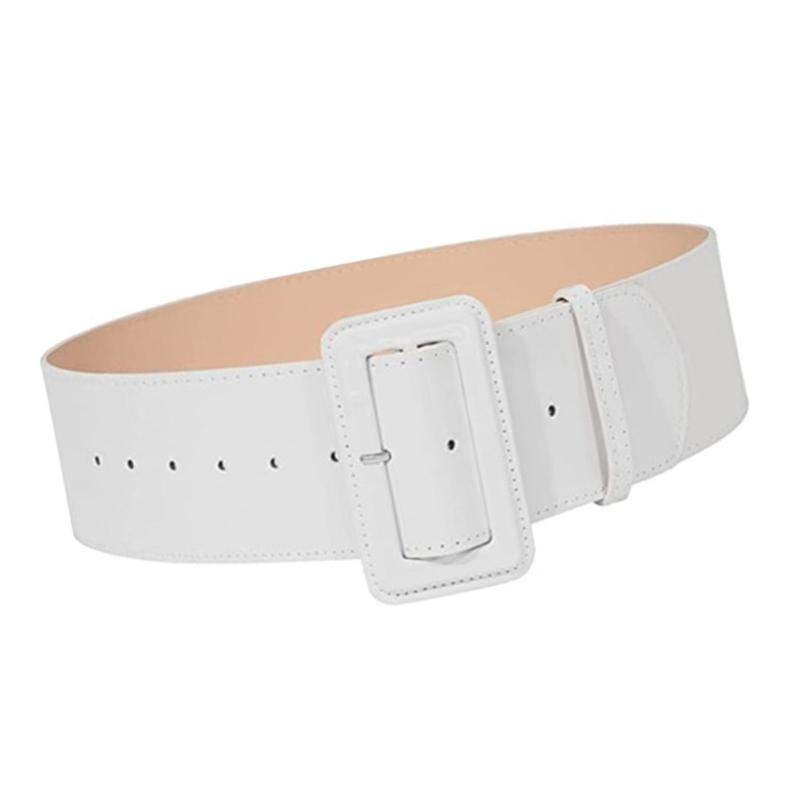 Women Formal Wear Belt - 340D 多用途ワイドワスピーベルトフォーマルイベントカジュアルウェア黒赤黄白