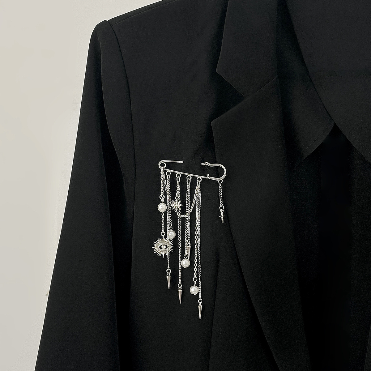 Formal Wear Jewelry For Women - 模造真珠ブローチエレガントなリベットブローチ悪魔の目ブローチ鉄合金ピンジュエリーアクセサリーパンツフォーマルウェアジーンズ用