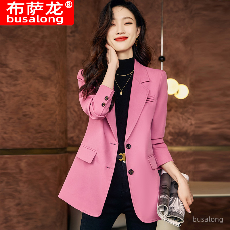 Women Formal Wear Winter - ブレザー ジャケット 秋冬女性長袖プロフェッショナル小さなブレザーフォーマルウェア女性ジャケット面接販売作業服660