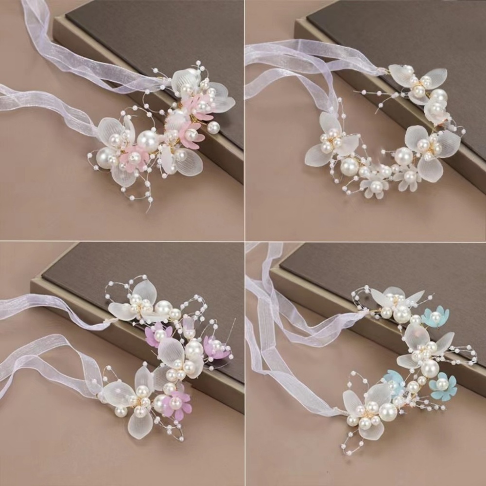 Women Formal Wear Photoshoot - フラワーリボンヘアアクセサリー2個セット、エレガントなスタイル、軽いフォーマルウェア、宴会、パーティー、写真撮影、母の日などに最適です。