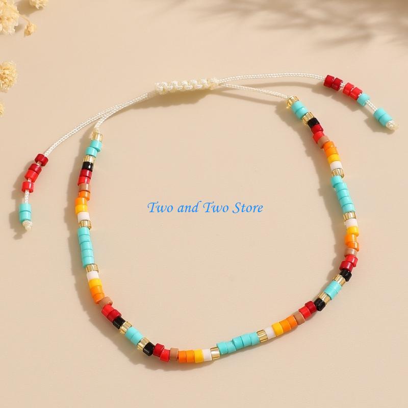 Formal Wear Jewelry For Women - HX6F 鮮やかな粘土ビーズストレッチブレスレット装飾的で軽量なバングル手作り手首ジュエリーギフト用