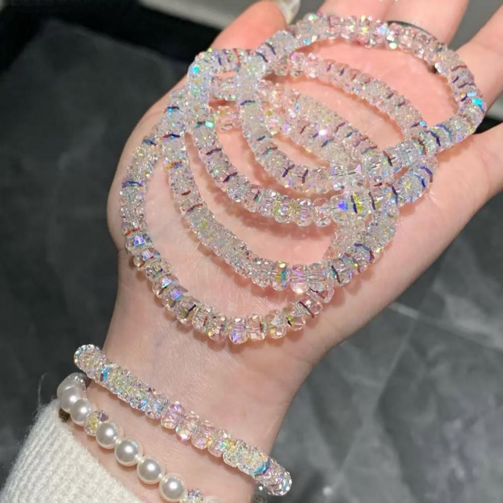女性ブレスレット弾性ロープ人工クリスタルブレスレット非退色人 - Formal Wear Jewelry For Women のレビューと価格