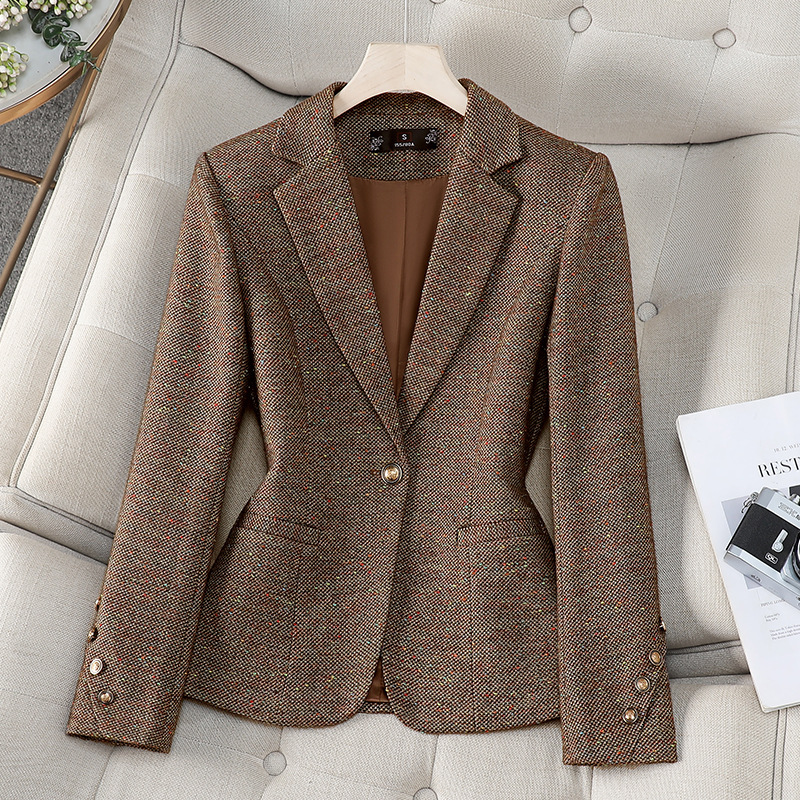 オフィスレディースブレザー女性ジャケット長袖シングルボタン女 - Women'S Office Formal Wear For Ladies のレビューと価格