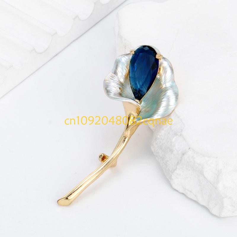繊細なスパークリングピン合金テクスチャラインストーン飾りスタ - Formal Wear Jewelry For Women のレビューと価格