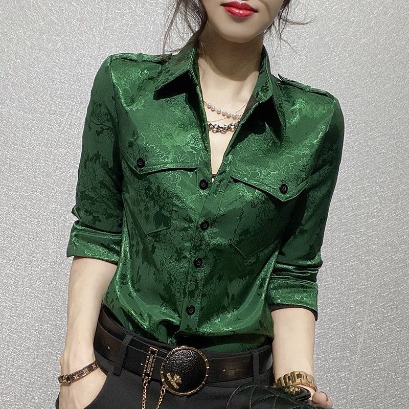 女性トップス春と秋のフル長袖女性のシャツブラウスオフィス服着 - Women'S Office Formal Wear For Ladies のレビューと価格