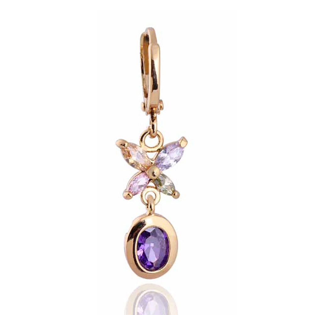 1ペア レディース ジルコンイヤリング サークルスタッド ミ - Formal Wear Jewelry For Women のレビューと価格