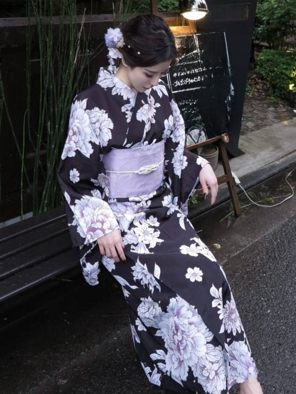 伝統的な日本の着物バスローブ改良された写真撮影衣装スタジオ写 - Women Formal Wear Photoshoot のレビューと価格