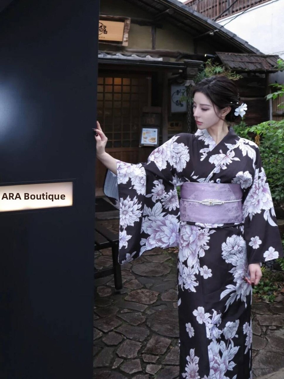 伝統的な日本の着物バスローブ改良された写真撮影衣装スタジオ写 - Women Formal Wear Photoshoot のレビューと価格