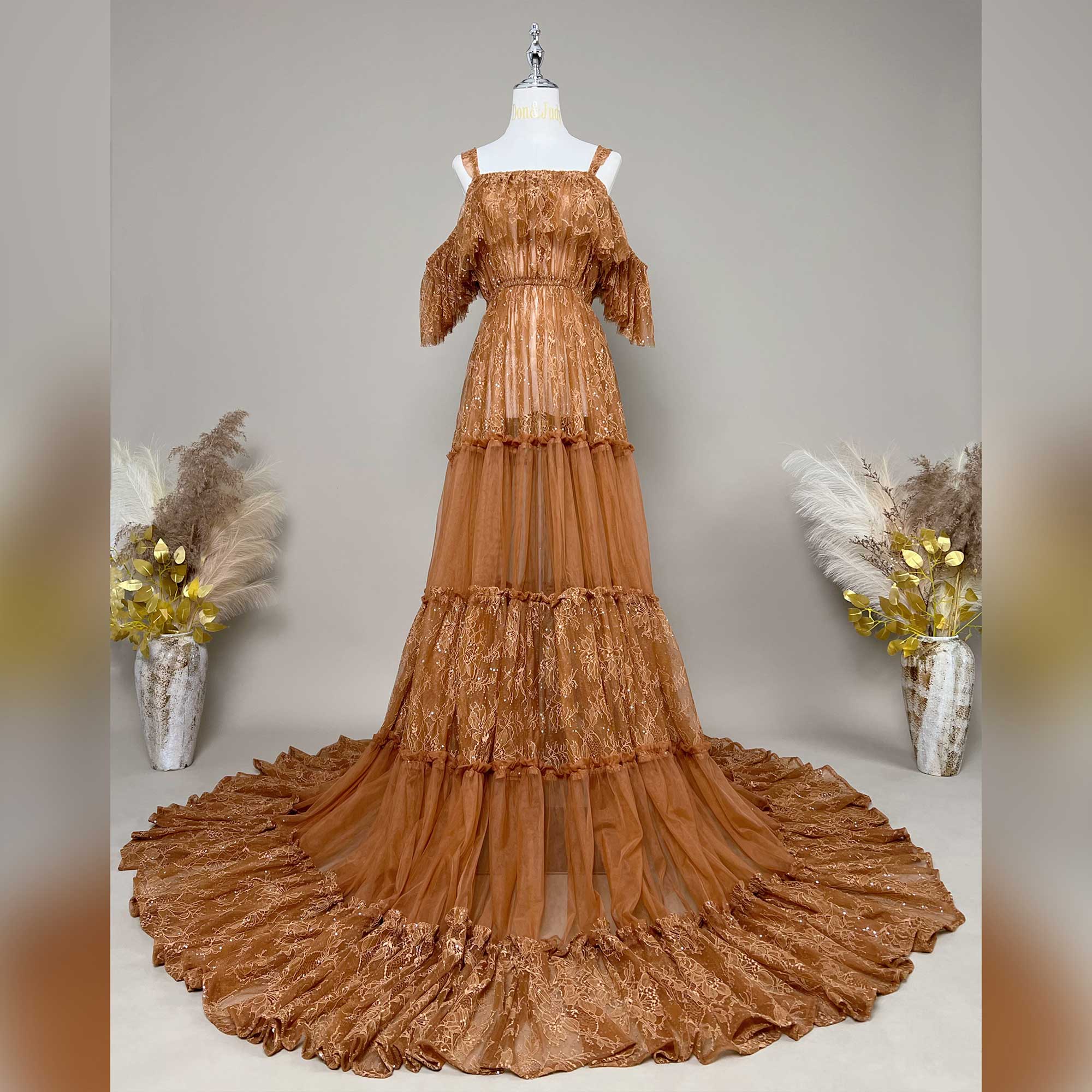 Don & Judy-スパンコールレースパッチワークチュール - Women Formal Wear Photoshoot のレビューと価格