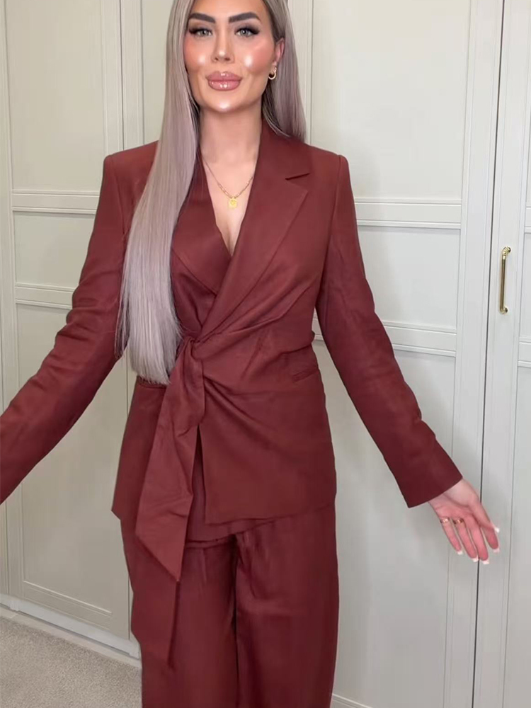 ファッションオフィスレディースブレザーパンツスーツエレガント - Women'S Office Formal Wear For Ladies のレビューと価格