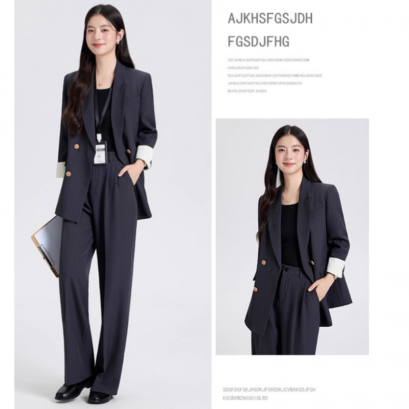 春と秋の女性用スーツセット、大学生の面接用プロフェッショナル - High End Women'S Formal Wear のレビューと価格