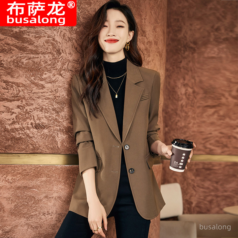 ブレザー ジャケット 秋冬女性長袖プロフェッショナル小さなブ - Women Formal Wear Winter のレビューと価格