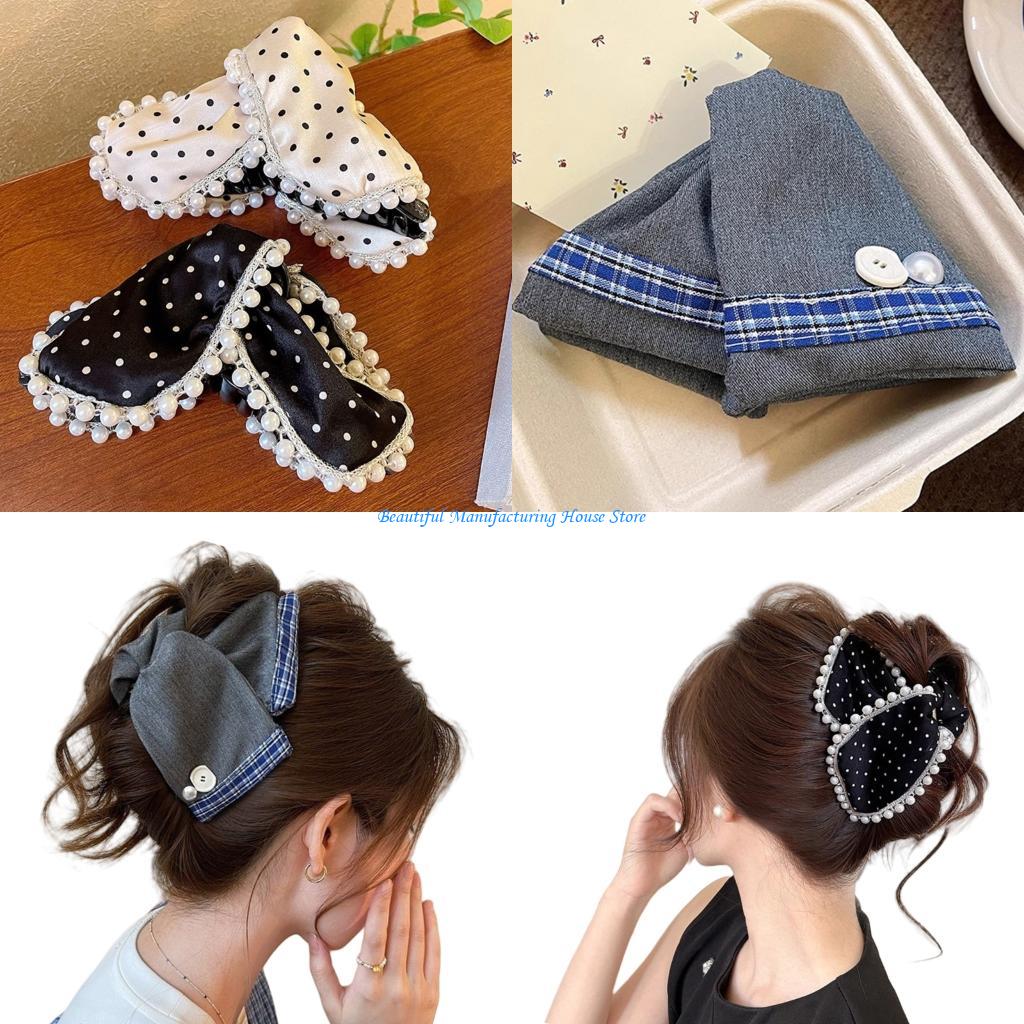 E56A エレガントな特大爪クリップと生地強力なホールド H - Formal Wear Hairstyles For Women のレビューと価格