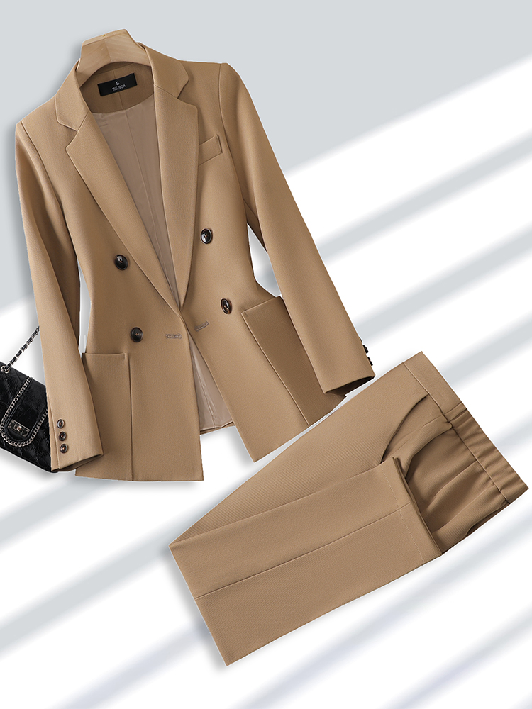 女性のためのブレザーとズボンのスーツ、オフィス、ビジネス、仕 - Women Formal Wear Winter のレビューと価格