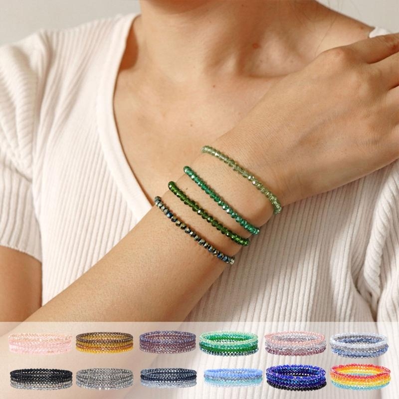 調節可能なマルチカラー クリスタル ブレスレット ファッショ - Formal Wear Jewelry For Women のレビューと価格