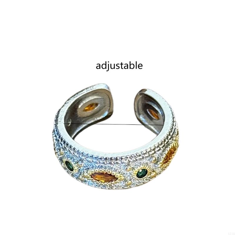 実用的なオープニング リング ヴィンテージ石の幾何学的な指輪 - Formal Wear Jewelry For Women のレビューと価格