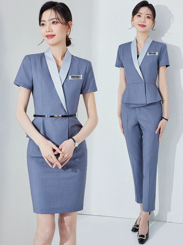 夏用薄手スーツセット女性用プロフェッショナルビューティーサロ - Formal Wear Jewelry For Women のレビューと価格