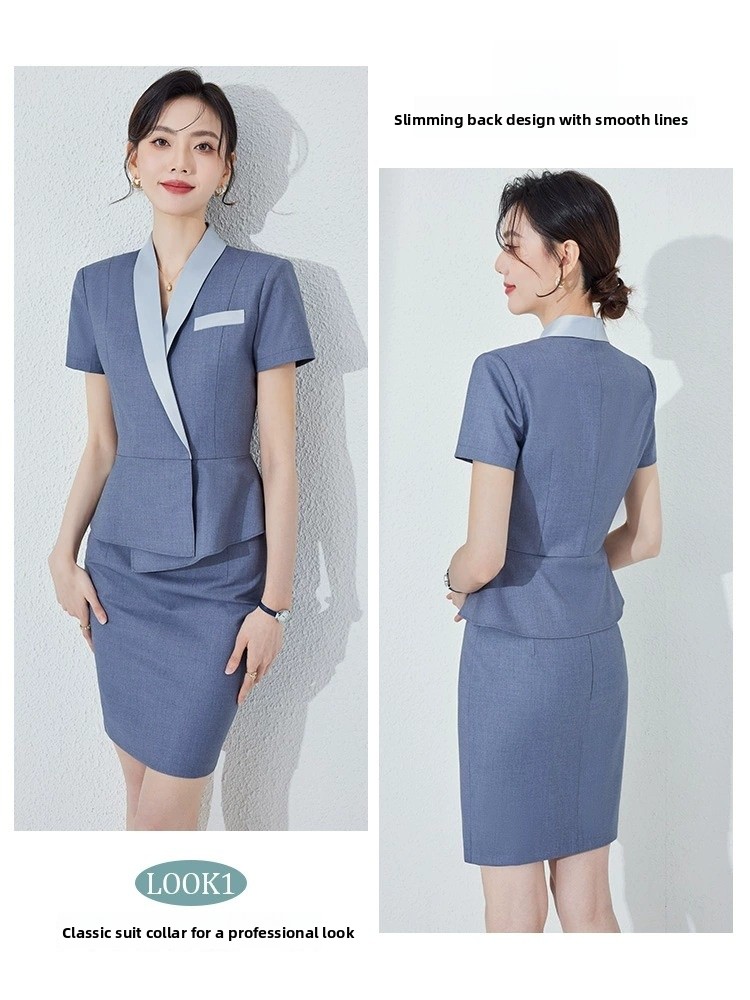 夏用薄手スーツセット女性用プロフェッショナルビューティーサロ - Formal Wear Jewelry For Women のレビューと価格