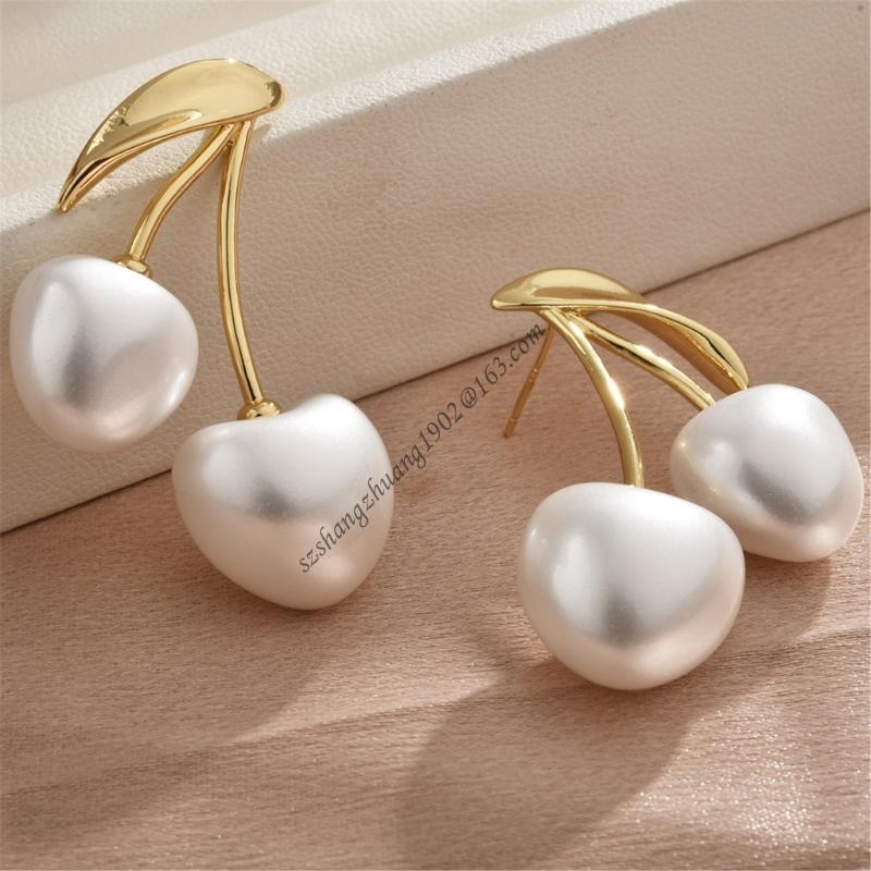 チェリー ブロッサム パール イヤー ジュエリー チェリー  - Formal Wear Jewelry For Women のレビューと価格