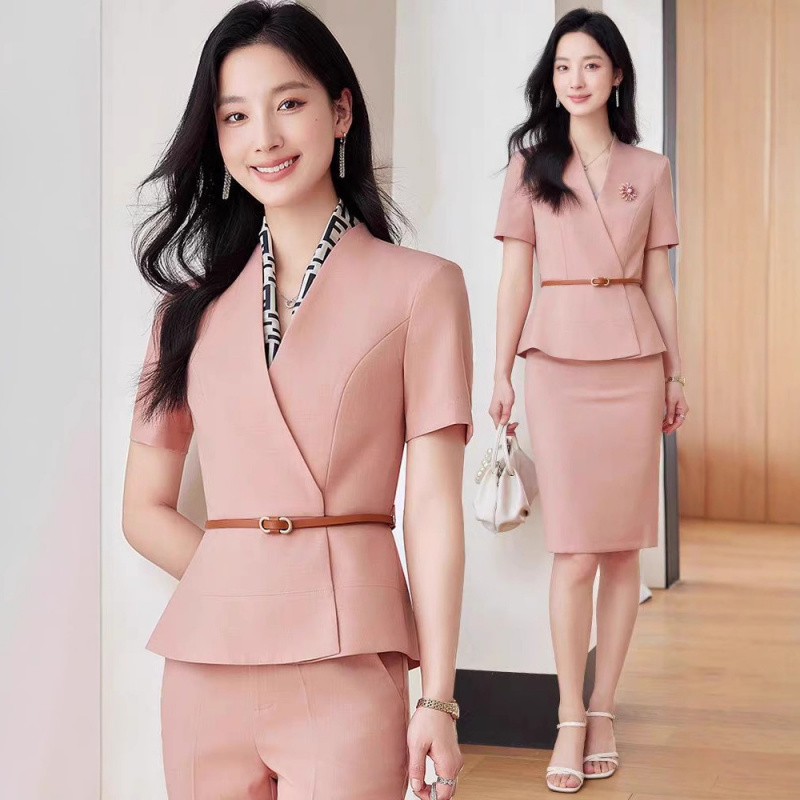 レディース半袖プロフェッショナルスーツ2025新作夏薄手通勤 - Formal Wear Jewelry For Women のレビューと価格