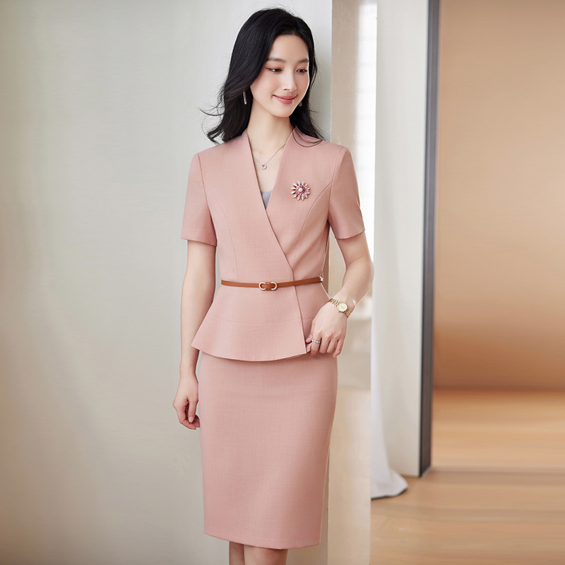 レディース半袖プロフェッショナルスーツ2025新作夏薄手通勤 - Formal Wear Jewelry For Women のレビューと価格