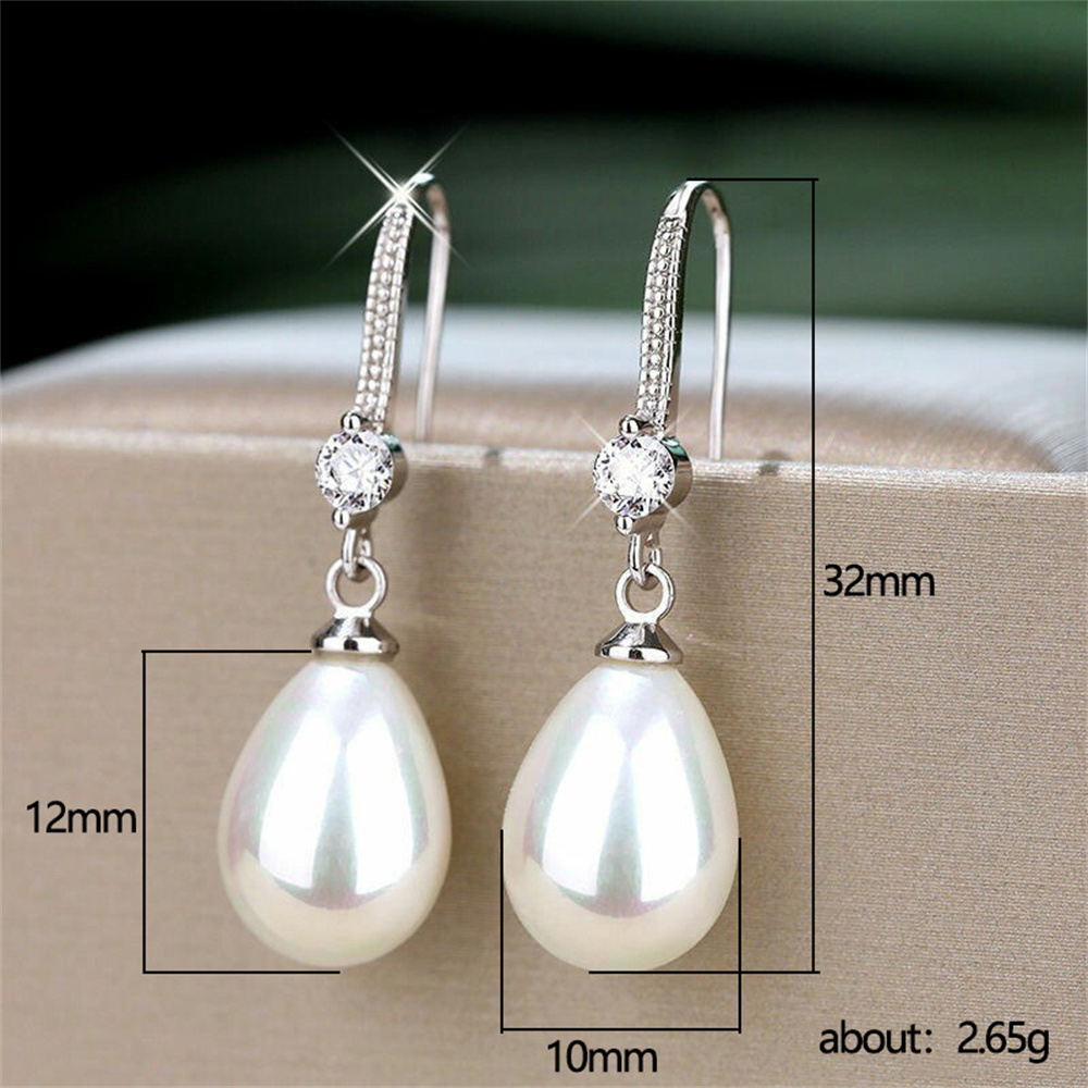 イミテーションパールイヤリング 軽量レディースジュエリー レ - Formal Wear Jewelry For Women のレビューと価格